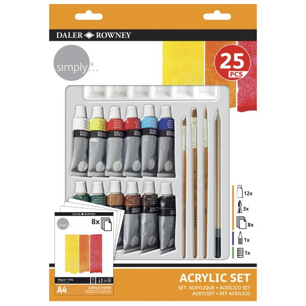 Set Acrylfarben - 25 Stck