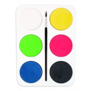 Palette mit Farbpucks Palette mit Farbpucks