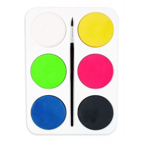 Palette mit Farbpucks Palette mit Farbpucks