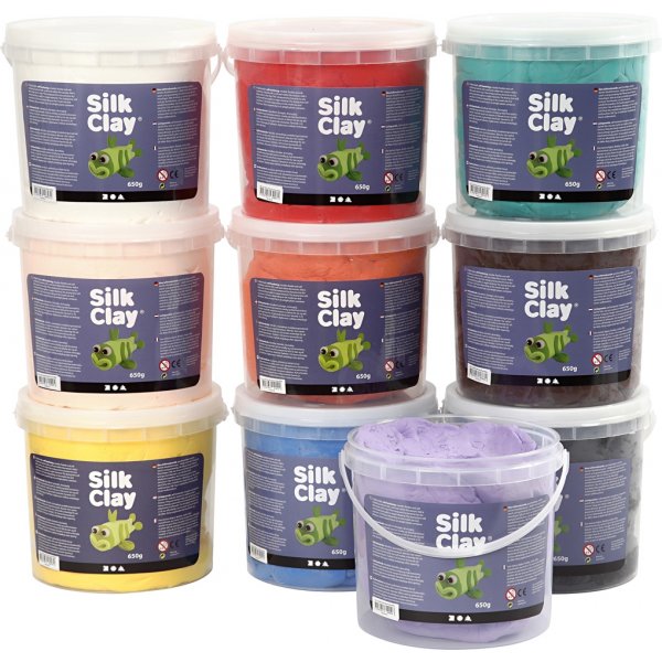 Silk Clay® - gemischte Farben - 10 x 650 g Silk Clay® - gemischte Farben - 10 x 650 g