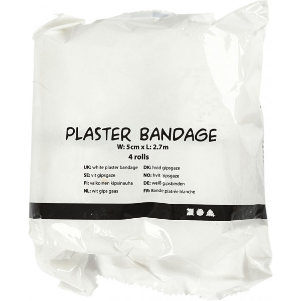 Gipsgaze - B 5 cm - 4 Stk Gipsgaze - B 5 cm - 4 Stk