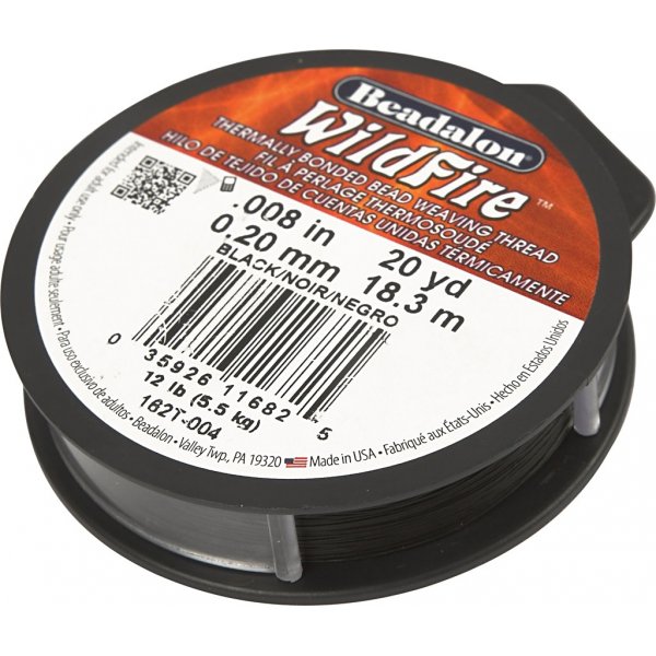 Schmuckfaden - Schwarz - 3 m Schmuckfaden - Schwarz - 3 m