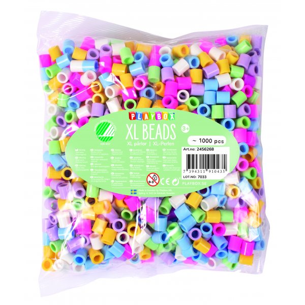 XL-Perlen 1000 Stück Pastell XL-Perlen 1000 Stück Pastell
