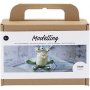 Mini-Bausatz zum Modellieren, hellgrn, dunkelgrn, Monster Lulu