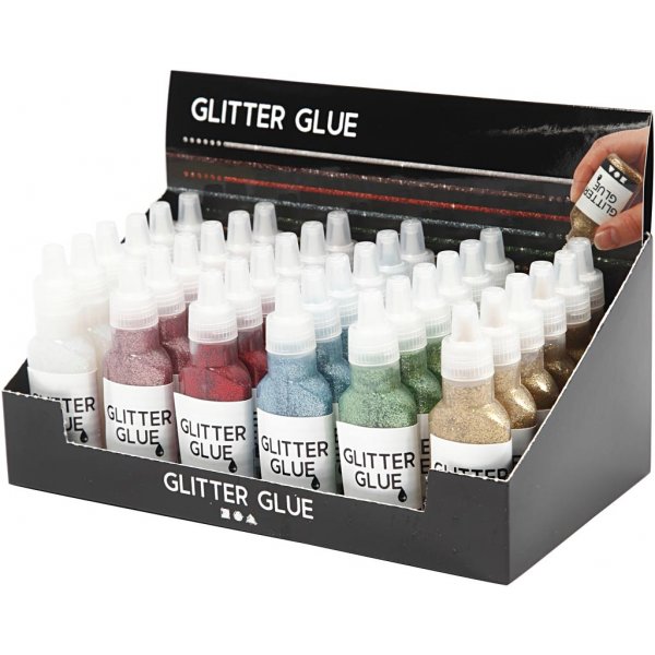 Glitzerkleber - 36 x 25 ml Glitzerkleber - 36 x 25 ml
