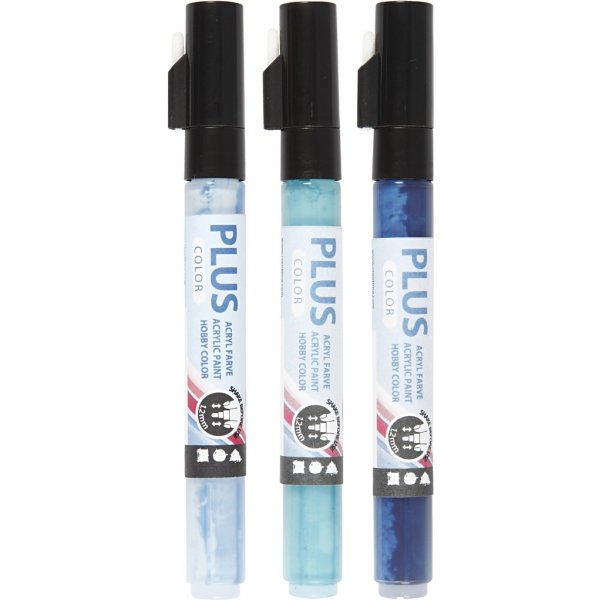 Plus Color Marker - Himmelblau - Marineblau - Türkis - 3 Stk Plus Color Marker - Himmelblau - Marineblau - Türkis - 3 Stk