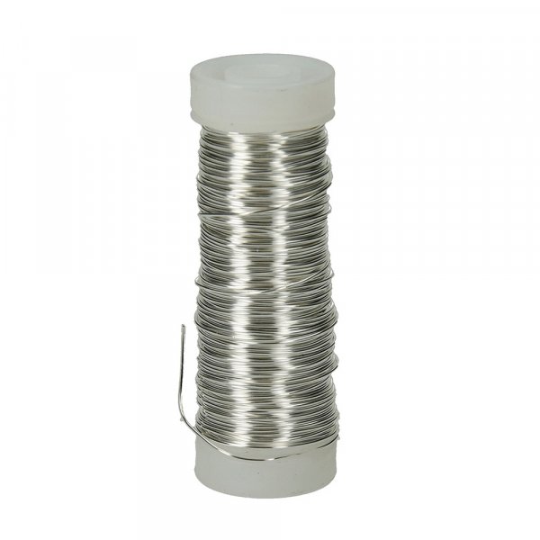 Kupferdraht  0,50 mm - versilbert 25 m