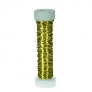 Kupferdraht ø 0,30 mm - goldmetallic 25 m Kupferdraht ø 0,30 mm - goldmetallic 25 m