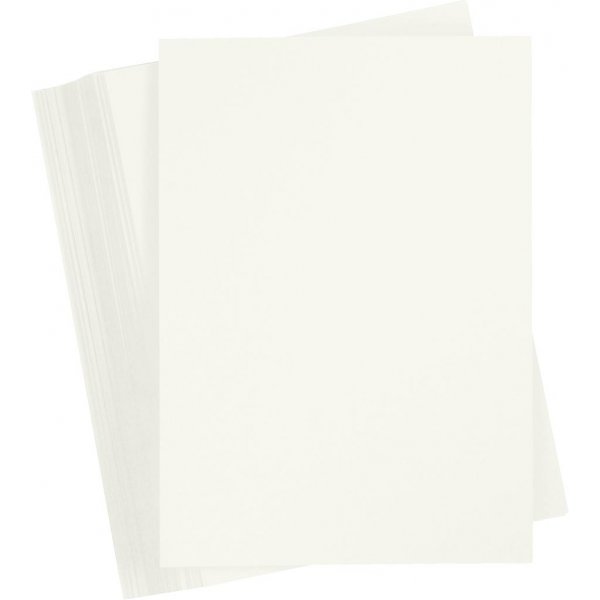 Farbiger Karton - gebrochenes Weiß - A4 - 180 g - 100 Blatt Farbiger Karton - gebrochenes Weiß - A4 - 180 g - 100 Blatt