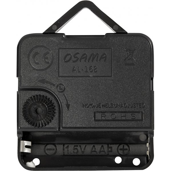 Uhrwerk - 10 mm - schwarz Uhrwerk - 10 mm - schwarz