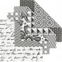 Origamipapier - schwarz/wei - 10 x 10 cm - 50 Blatt