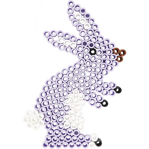 Perlenplättchen - klar - Teddybär - Auto - Rentier - Ente und Hase - JUMBO - 5 Stk Perlenplättchen - klar - Teddybär - Auto - Rentier - Ente und Hase - JUMBO - 5 Stk