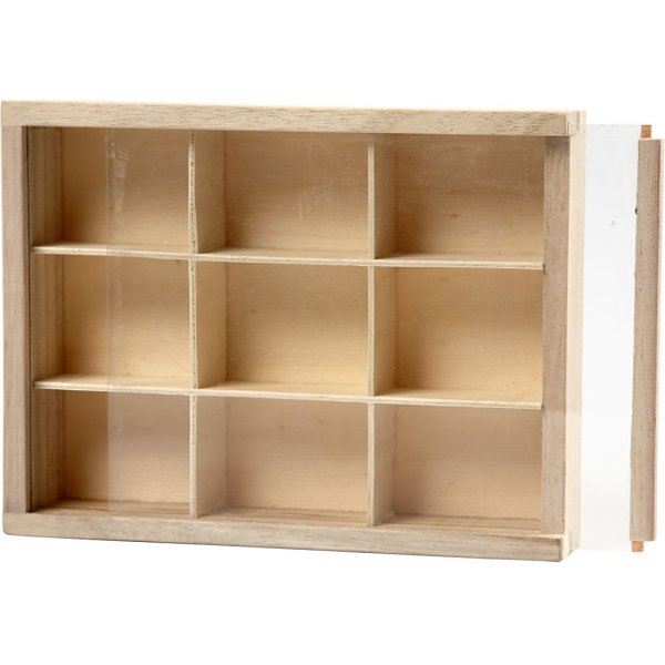 Box mit Fächern und Schutzdeckel Box mit Fächern und Schutzdeckel