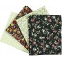 Patchworkstoff - grn - 4 Stk