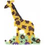 Perlenteller - Ente - Elefant - Giraffe - Br - Pferd und Fisch - 6 Stk