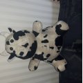 Kundenbild Kuhtierimitation Velboa Schwarz-weiß gefleckt - 150 cm