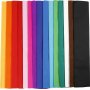 Krepppapier - gemischte Farben - 15 Blatt