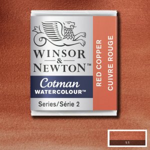 Aquarellfarbe - Cotman - 1/2 Tasse - Rotkupfer