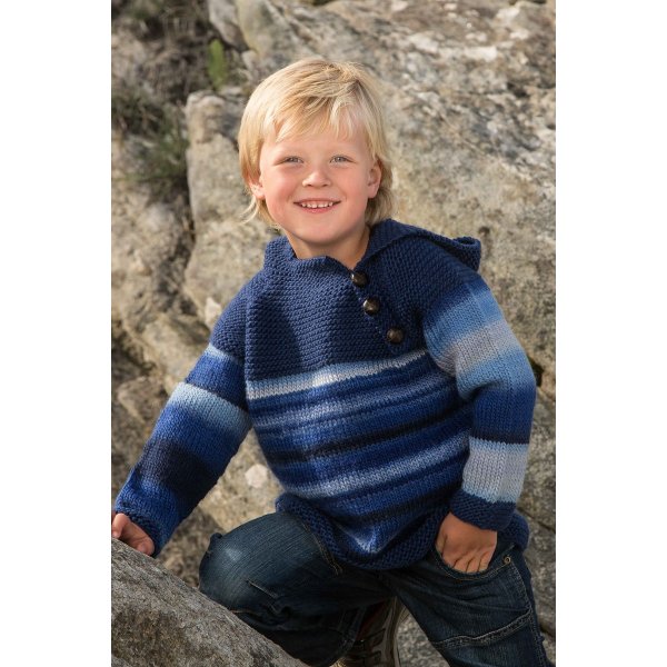 Strickanleitung - Pullover mit Kapuze (1307-7)