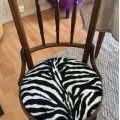 Kundenbild Velours-Tierfell - Zebra