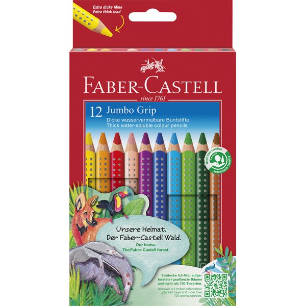 Buntstiftset - Faber-Castell - Jumbo Grip Karton