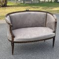 Kundenbild Polyestersamt 150 cm - Nebelgrau