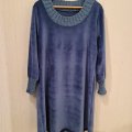 Kundenbild Veloursstoff - Blau