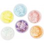 Glitzerknete, Pastellfarben, 6x20 ml