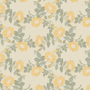 Wachstuch Wildblumen-Austern-Polyester