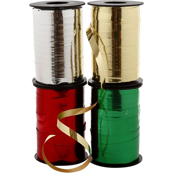 Geschenkkordel - glänzend - 4 x 250 m Geschenkkordel - glänzend - 4 x 250 m